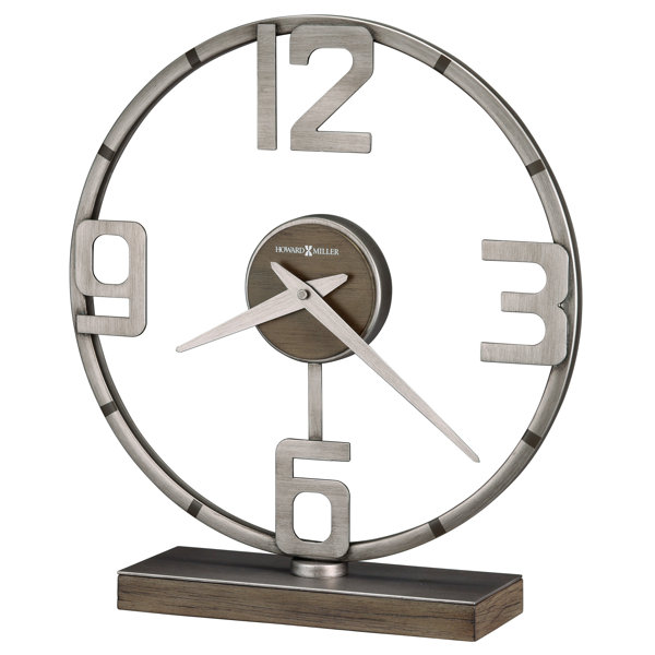 Howard Miller Hollis Modern & Contemporary Analog Quartz Tabletop Clock